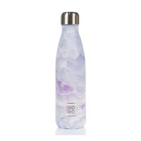 Бутылка-термос металлическая BioRio Фиолетовый мрамор 0,5 л