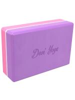 Блок для йоги Devi Yoga фиолетово-розовый