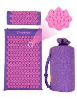 Набор массажный коврик и подушка Comfox фиолетовый