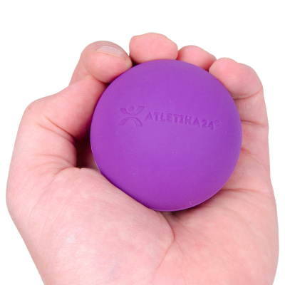 Мячик силиконовый для МФР Atletika24, фиолетовый