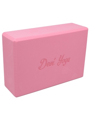 Блок для йоги Devi Yoga розовый